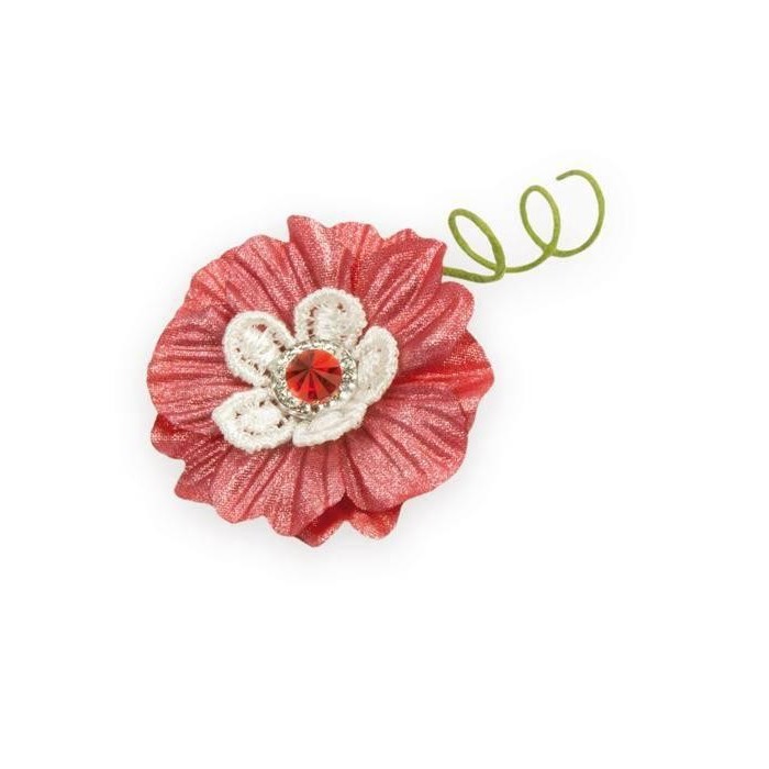 MARGHERITA CON STRASS ROSSO 360-60